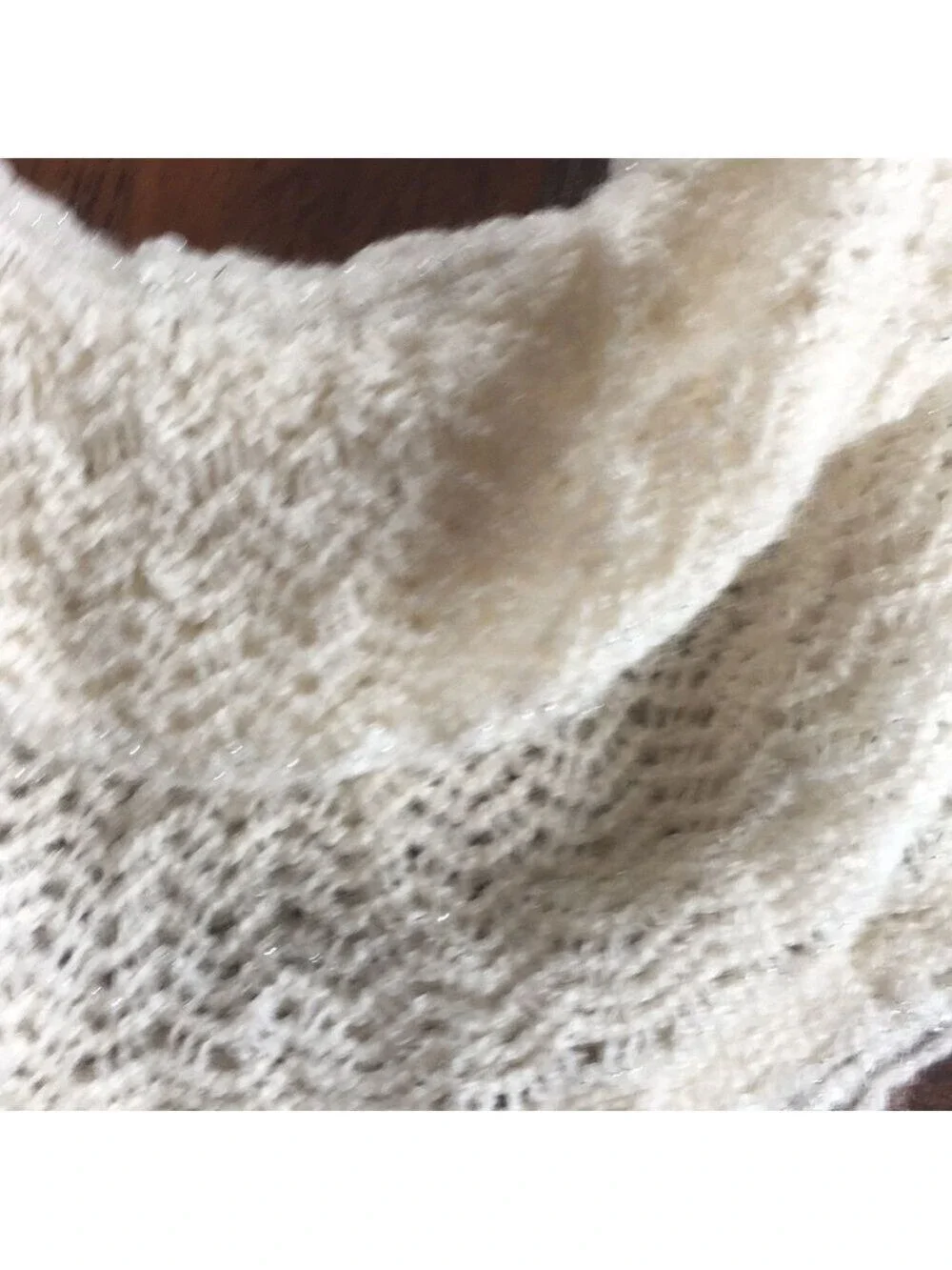 Cream infinity scarf /NWT black scarf